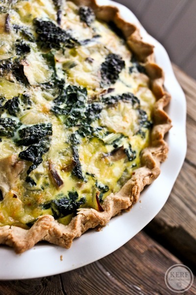 Vegetable Quiche with Homemade Crust • Kath Eats