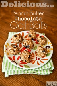 Chocolate Peanut Butter Oats Balls Recipe - Kath Eats Real Food