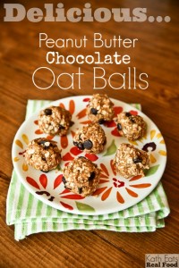 Peanut Butter Chocolate Oat Balls - Kath Eats Real Food