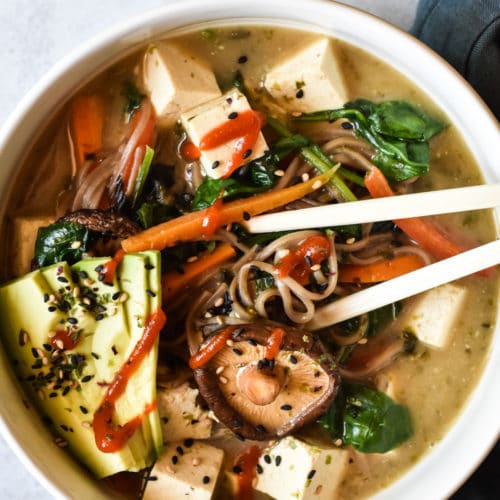 Miso & Tofu Noodle Soup in a Jar Recipe