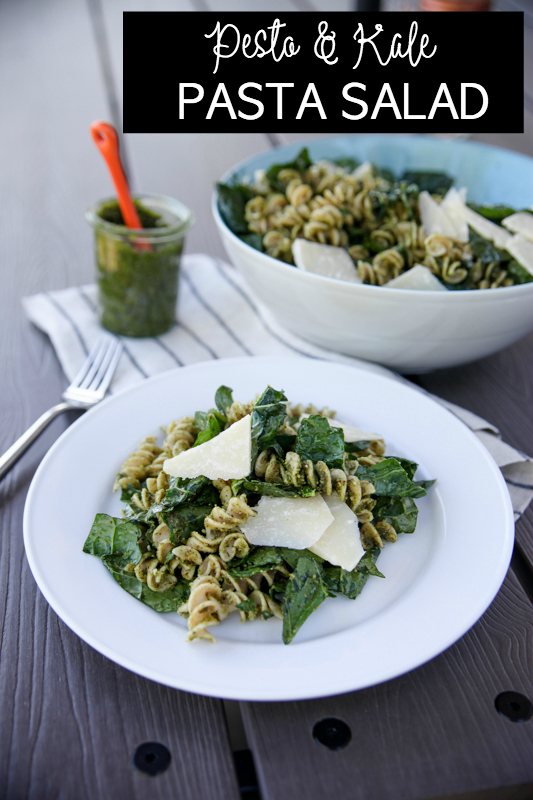 Pesto Kale Pasta Salad Kath Eats Real Food