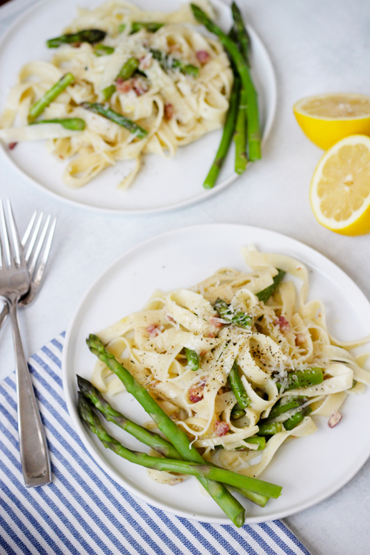 Lemon Asparagus Spring Pasta • Kath Eats