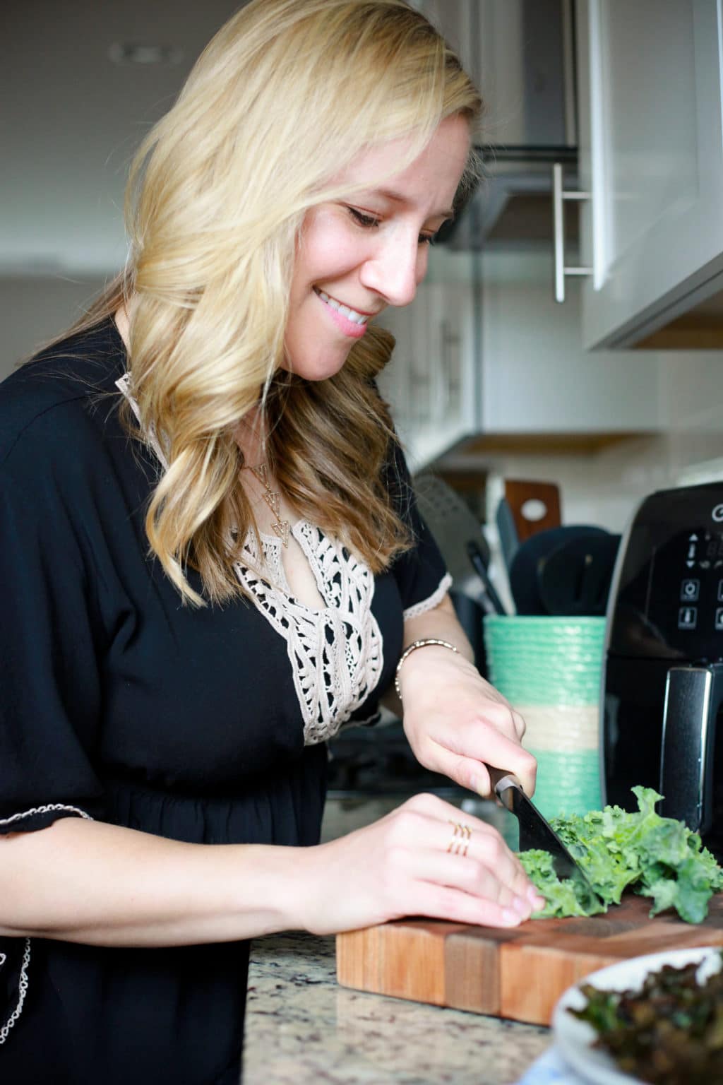Air Fryer Kale Chips Recipe + 7 Flavor Combos | Kath Eats Real Food
