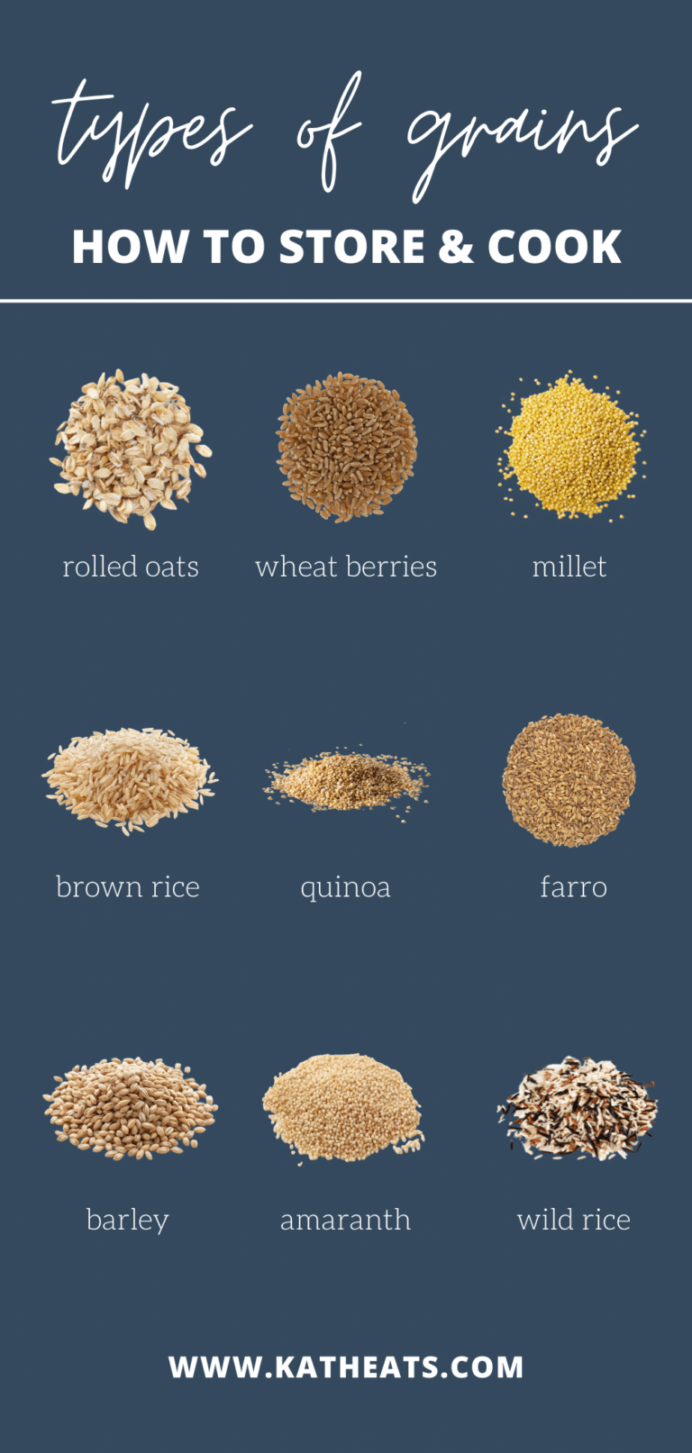 Types Of Grains How To Store And Cook • Kath Eats 1181