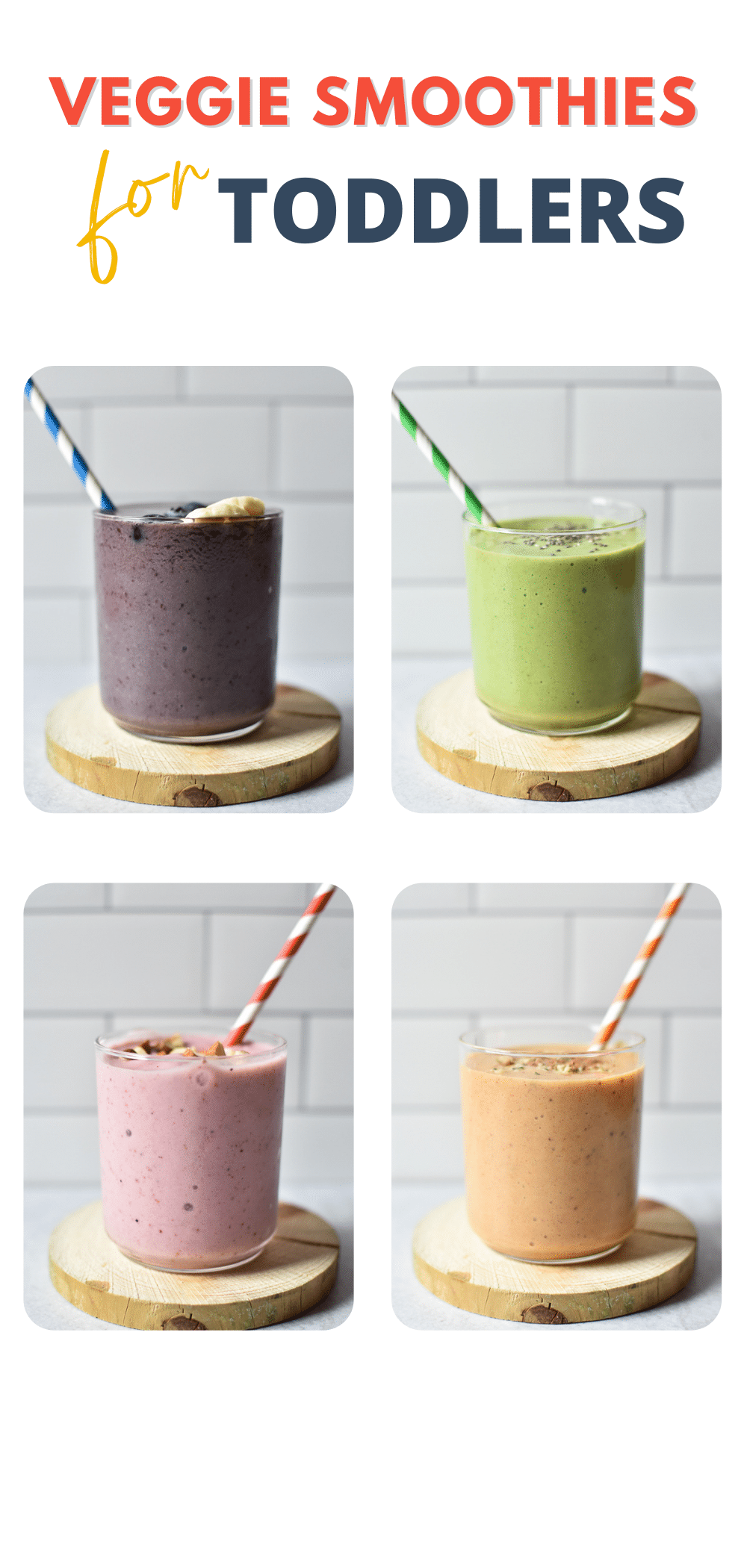 4 Veggie Smoothies For Toddlers • Kath Eats