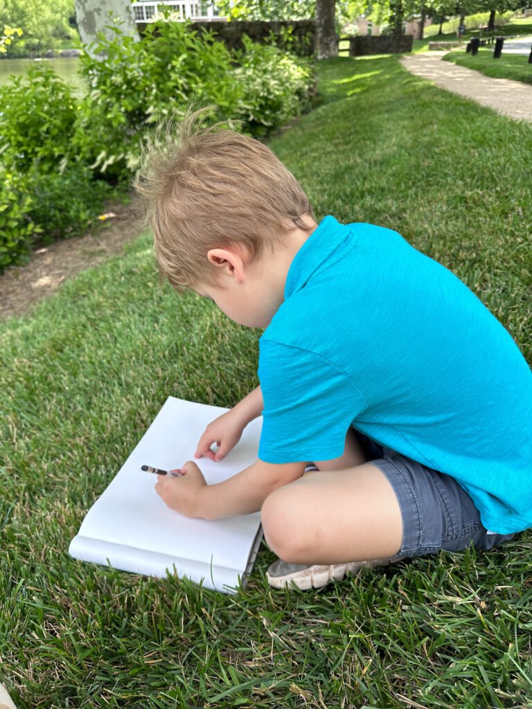 outdoor nature drawing | Family Spring Frolicking