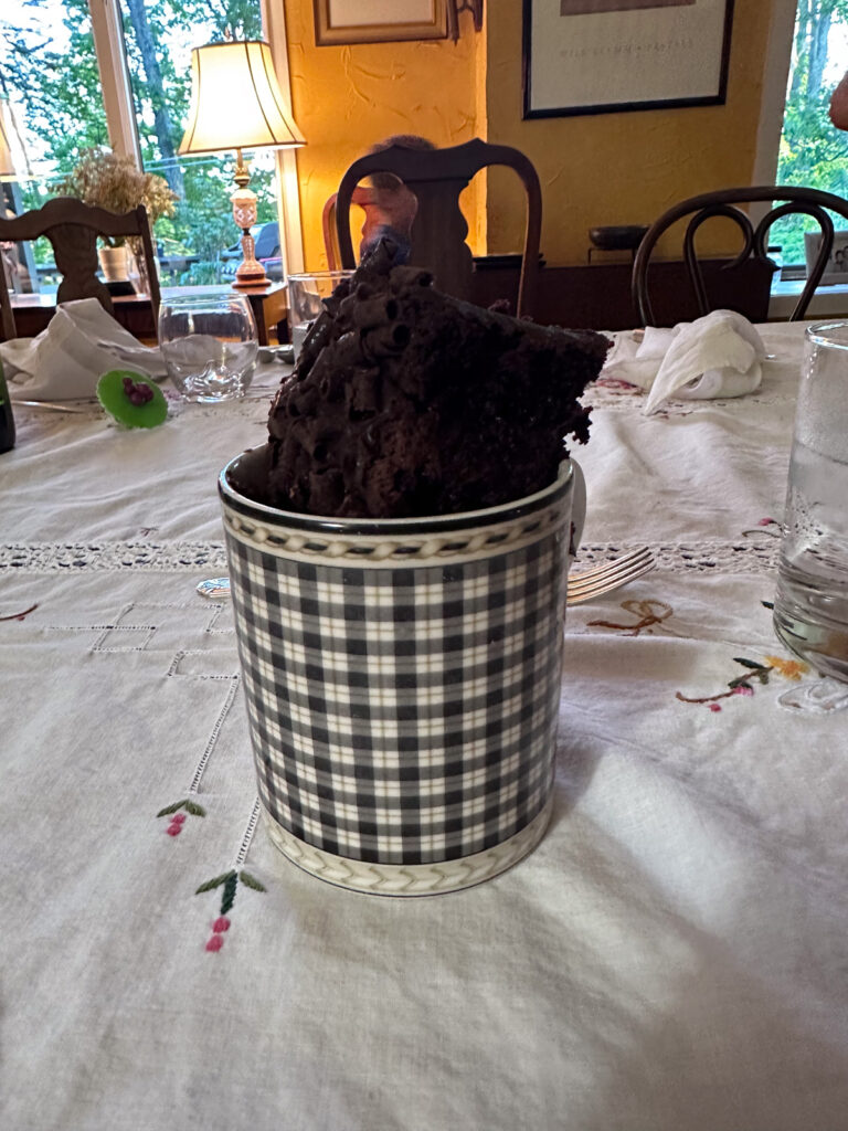 chocolate cake mug
