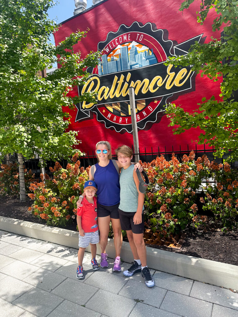 Kath Eats Blogger Kath Younger shares her Family Trip To Baltimore - in photo: Kath with her kids