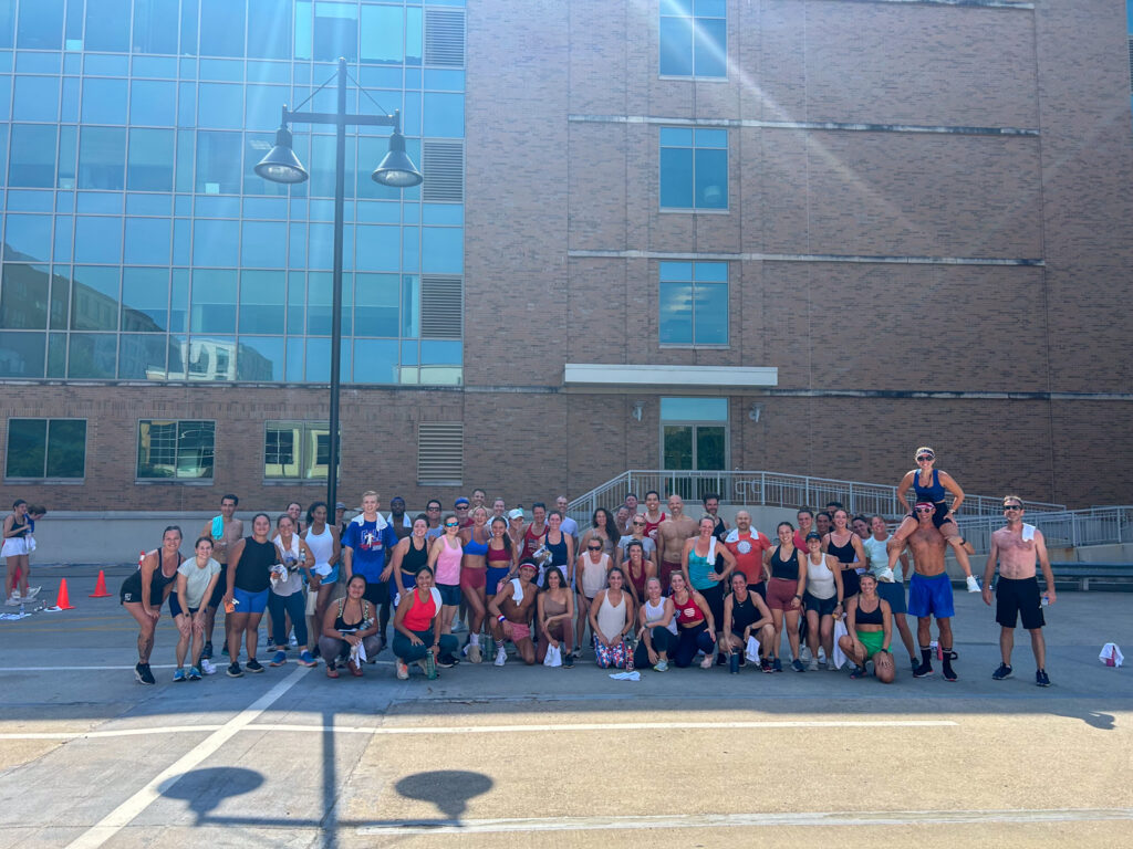 parking lot workout team