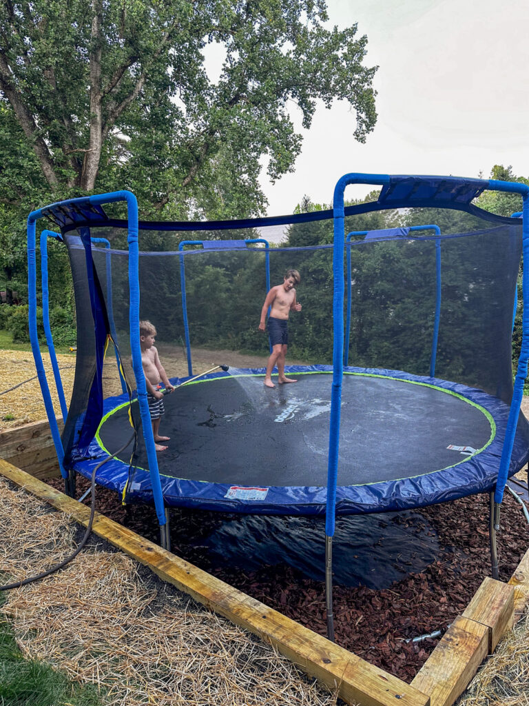 kids trampoline play