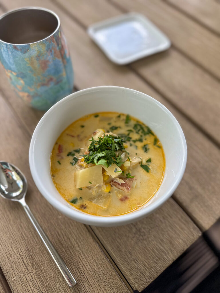 Crab + Corn Summer Chowder