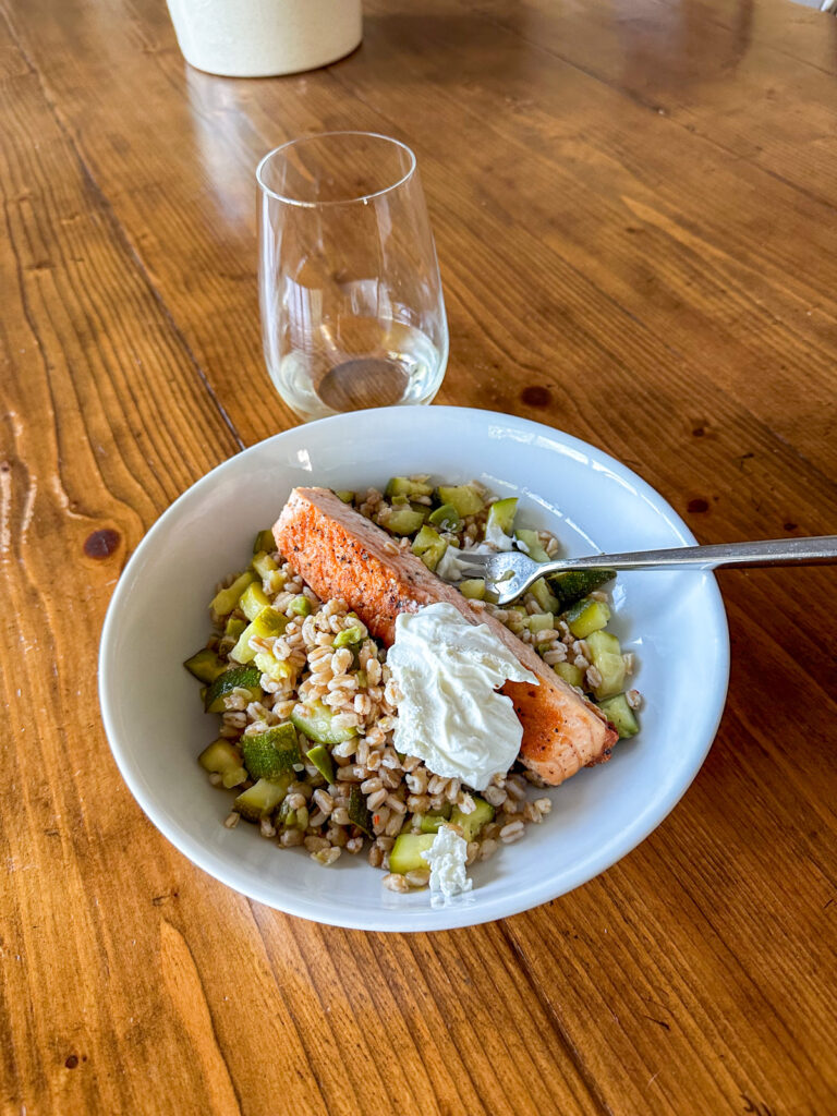 Blue Apron Salmon leftovers