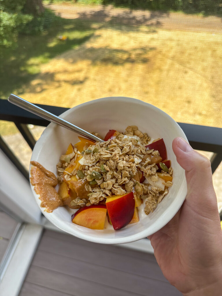 Peach Yogurt bowl