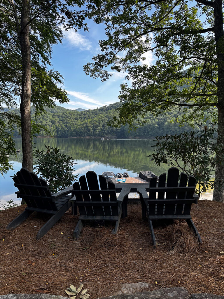 Kath Eats Blogger Kath Younger shares their Bear Lake Reserve vacation: in photo: view of the lake