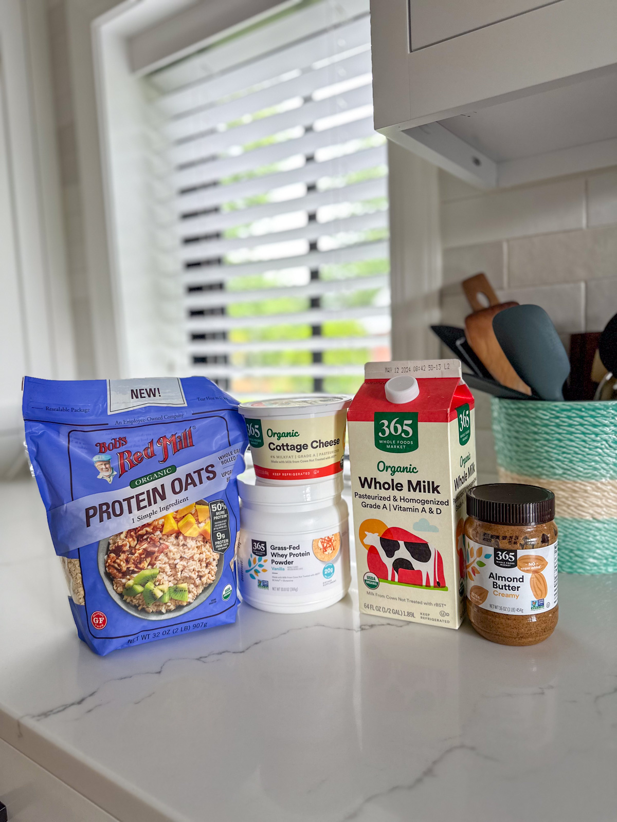 ingredients for protein oatmeal recipe