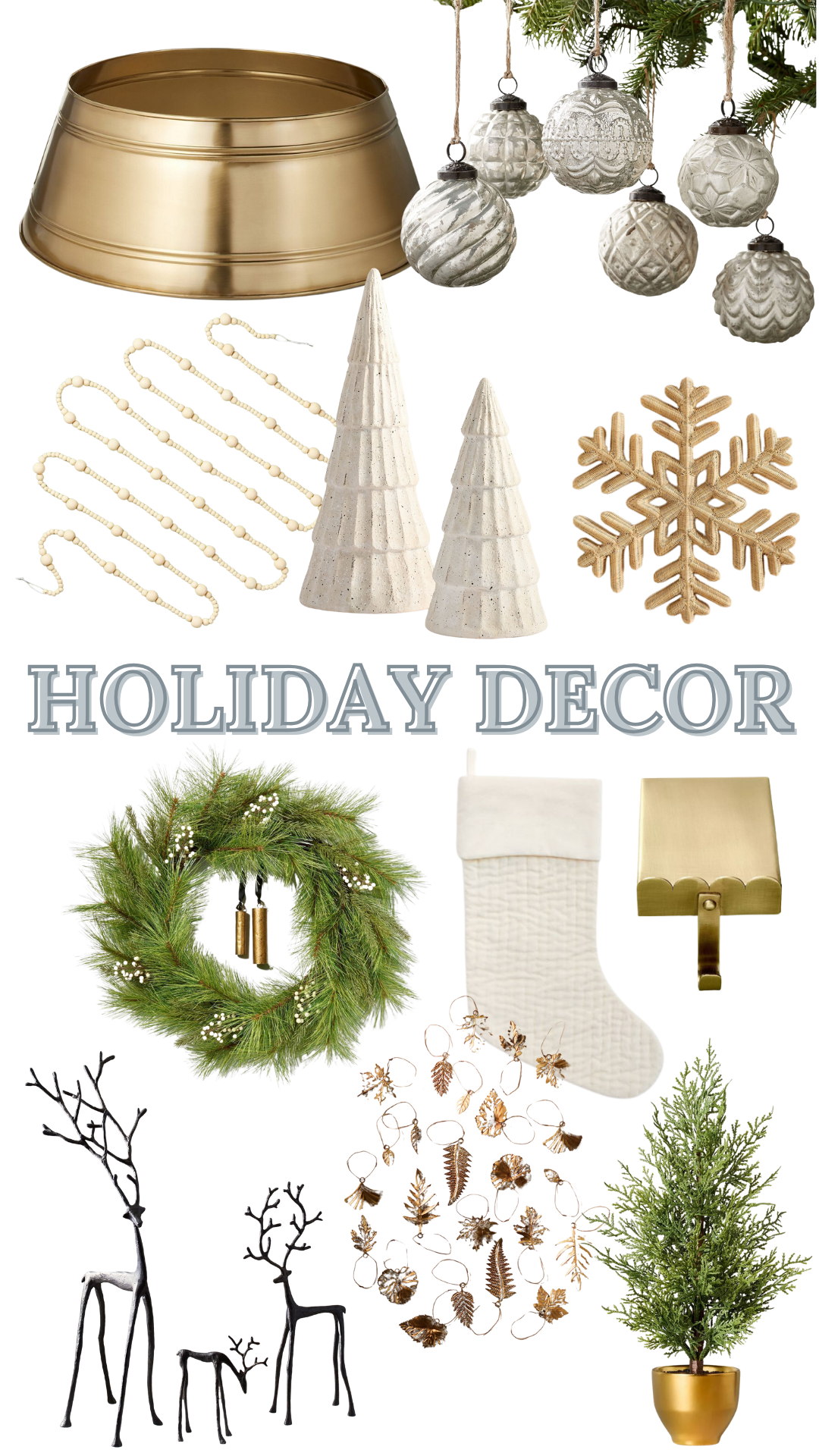 neutral holiday decor